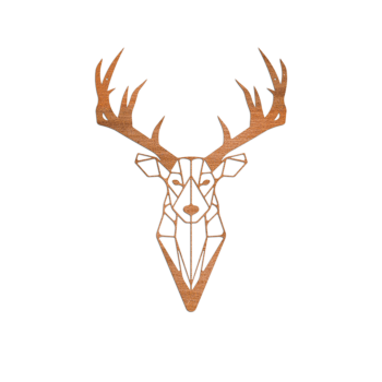 Corten acél fali dekoráció - Rénszarvas Small - 60 x 43,4 cm