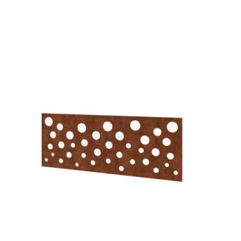 Corten acél kerti kerítés H panelhez B 120 x 47,5 cm