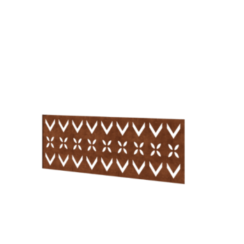 Corten acél kerti kerítés H panelhez V 120 x 47,5 cm