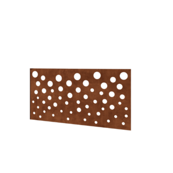 Corten acél kerti kerítés H panelhez B 120 x 63,3 cm