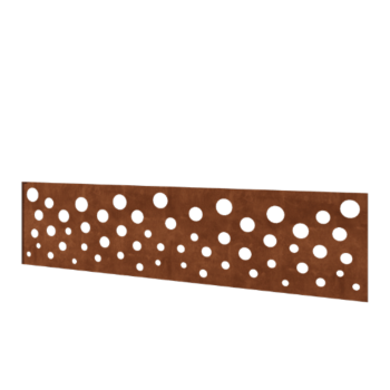 Corten acél kerti kerítés H panelhez B 180 x 47,5 cm