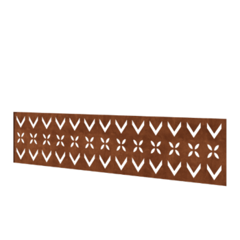 Corten acél kerti kerítés H panelhez V 180 x 47,5 cm