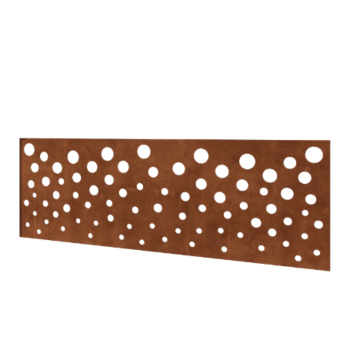 Corten acél kerti kerítés H panelhez B 180 x 63,3 cm