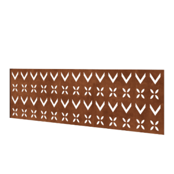 Corten acél kerti kerítés H panelhez V 180 x 63,3 cm