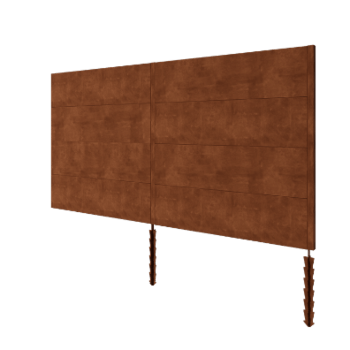 Corten acél kerítés H4 - Teljes készlet - 372 x 6 x 190 cm