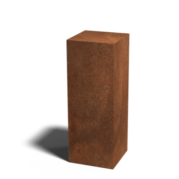 Corten acél talapzat Ohio 30 x 30 x 80 cm