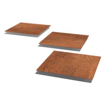 Corten acél lépőkő Négyzet 40 x 40 cm