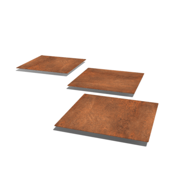 Corten acél lépőkő Négyzet 50 x 50 cm