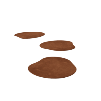 Corten acél lépőkő Organikus 40 x 40 cm