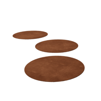 Corten acél lépőkő Kerek 50
