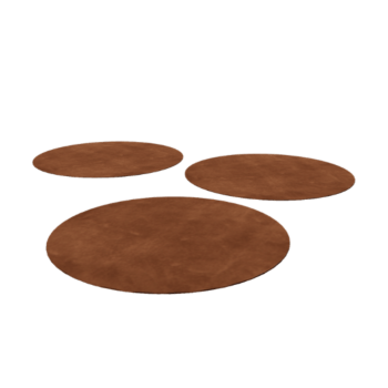 Corten acél lépőkő - Kerek - 75 cm