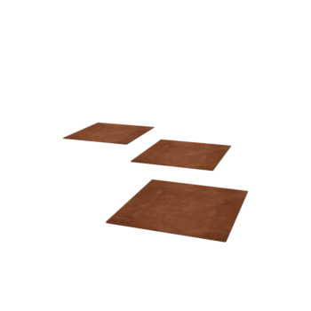 Corten acél lépőkő - Négyzet - 40 x 40 cm