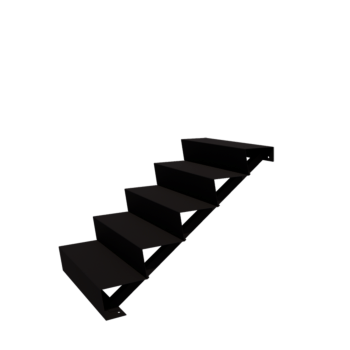 Fekete lépcső New York 5 lépcsőfok (szélesség 80 cm)