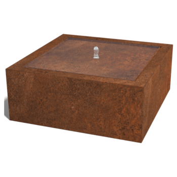 Corten acél szökőkút 100 x 100 x 40 cm