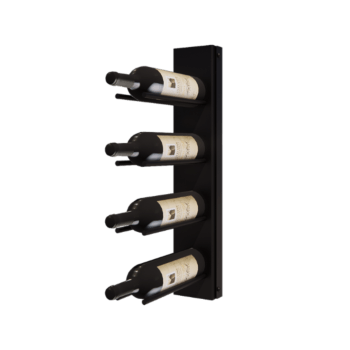 Acél borállvány - Puglia - 10,6 x 29 x 55 cm - RAL9005 matt (fekete)