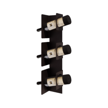 Acél borállvány - Veneto - 10 x 13 x 60 cm - Bronze