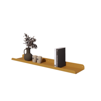 Acél fali polc - U-alak - 100 x 20 x 5 cm - Gold