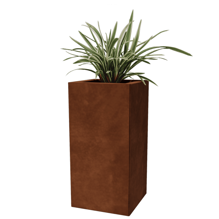 Corten acél virágláda Miami 30 x 30 cm