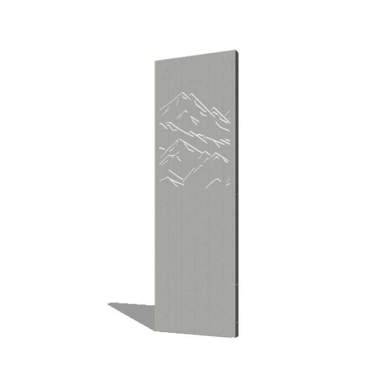 Porszórt acél panel hegyek összetétel 3 60 x 6 x 190 cm