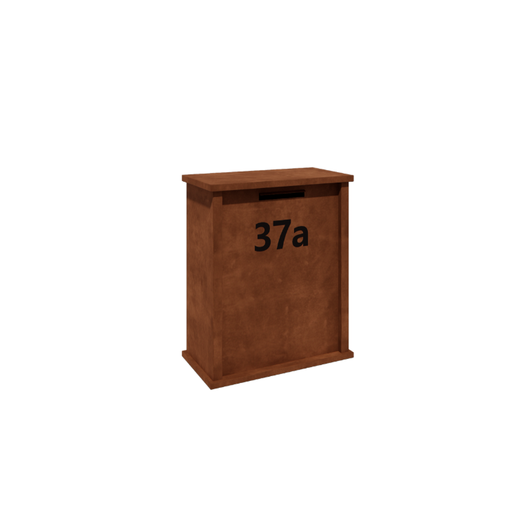 Corten acél postaláda - Arizona L - 80 x 40 x 100 cm