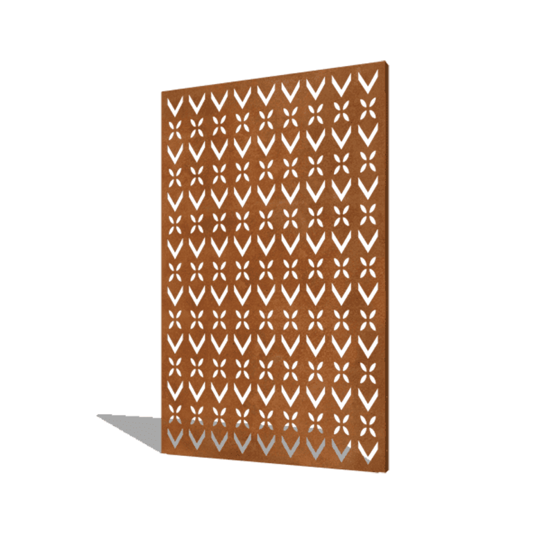 Corten acél panel tetőminta összetétel 1 120 x 6 x 190 cm