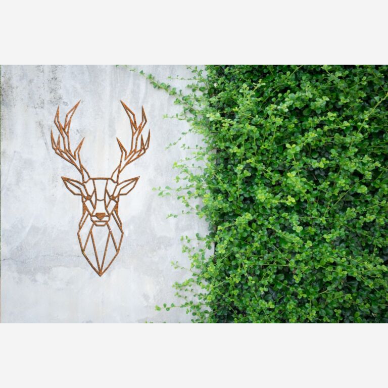 Corten acél fali dekoráció Szarvas 1.0