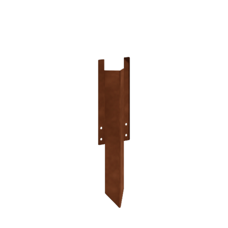 földkaró – közepes Corten acél 22 - 25 cm