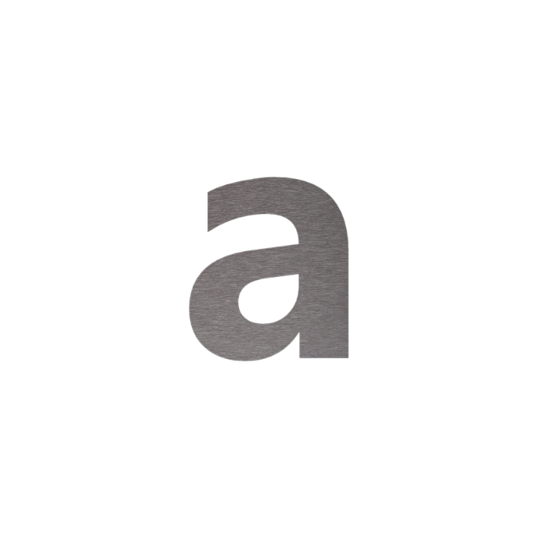 Rozsdamentes acél házszám a - 10 cm