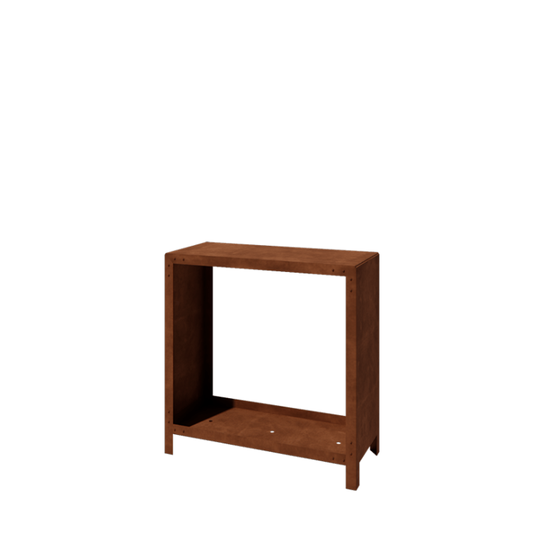 Corten acél fatároló Indiana 100 x 100 x 40 cm