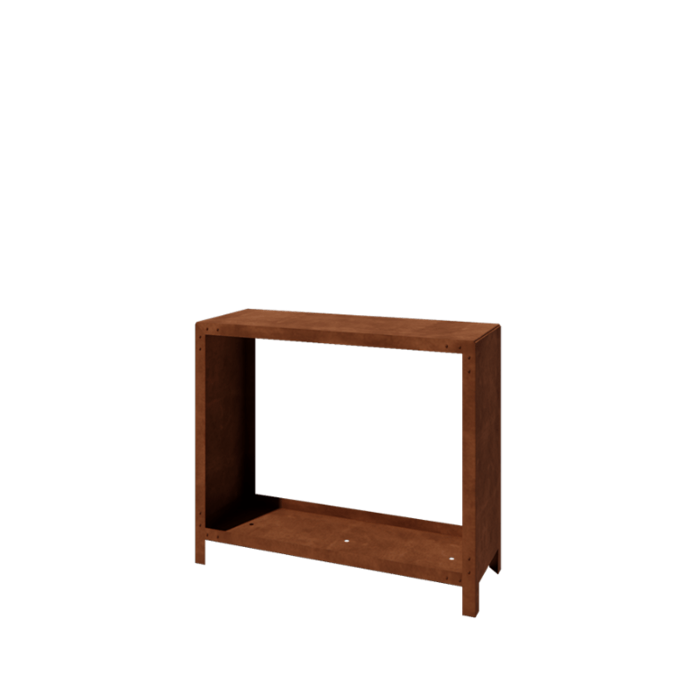 Corten acél fatároló Indiana 100 x 120 x 40 cm