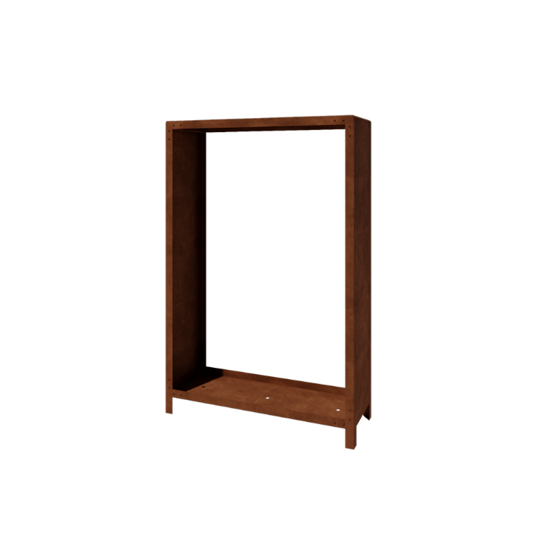 Corten acél fatároló - Indiana - 120 x 40 x 180 cm
