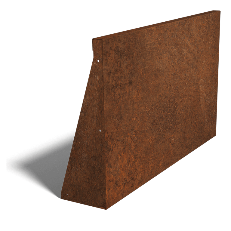 Corten acél támfal egyenes 100 cm (magasság 60 cm)