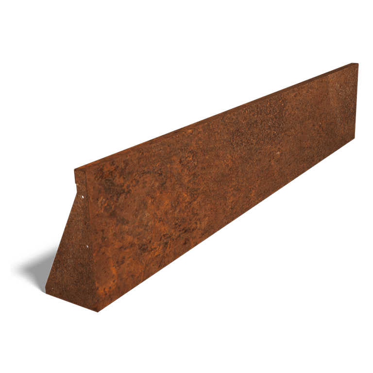Corten acél támfal egyenes 200 cm (magasság 40 cm)