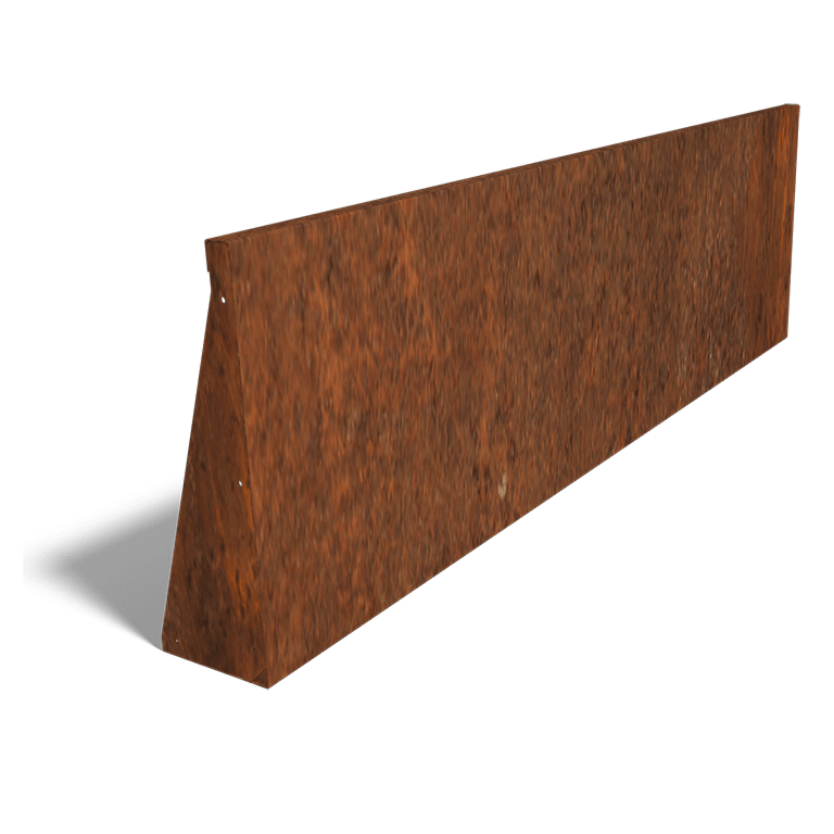 Corten acél támfal egyenes 200 cm (magasság 60 cm)