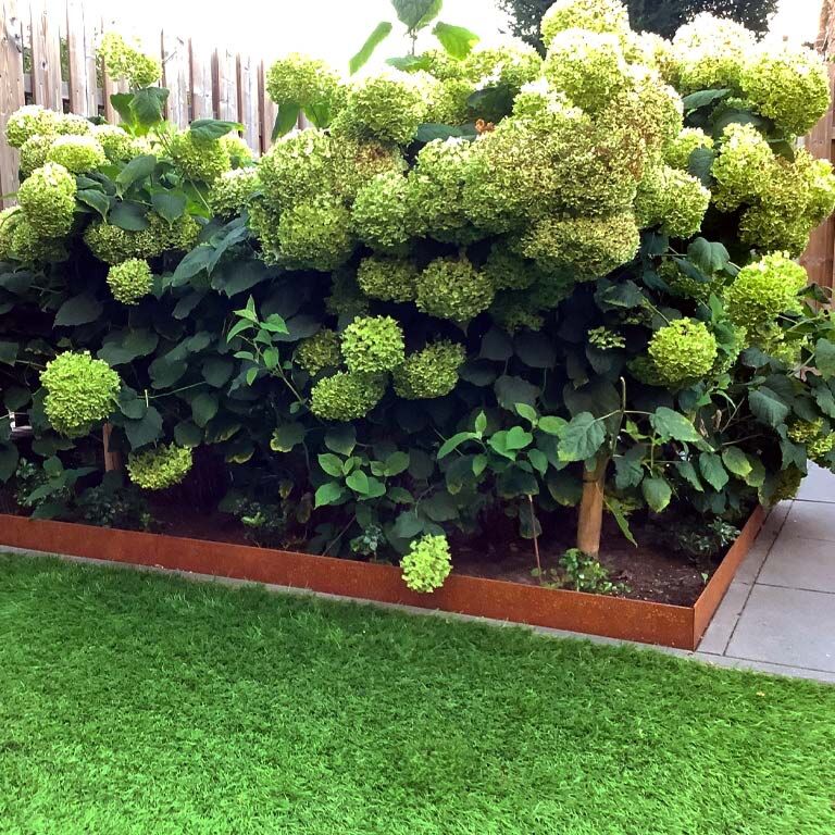 Corten acél szegély zúzott 13 cm (hossza 150 cm)