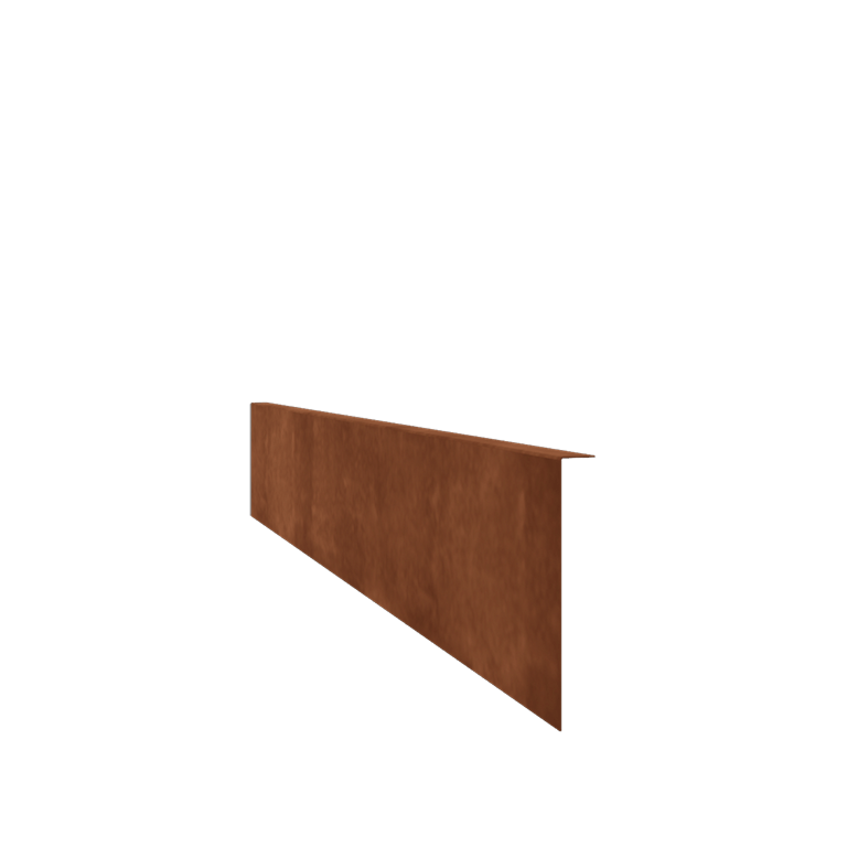 Corten acél szegély vastag 22 cm (hossza 150 cm)
