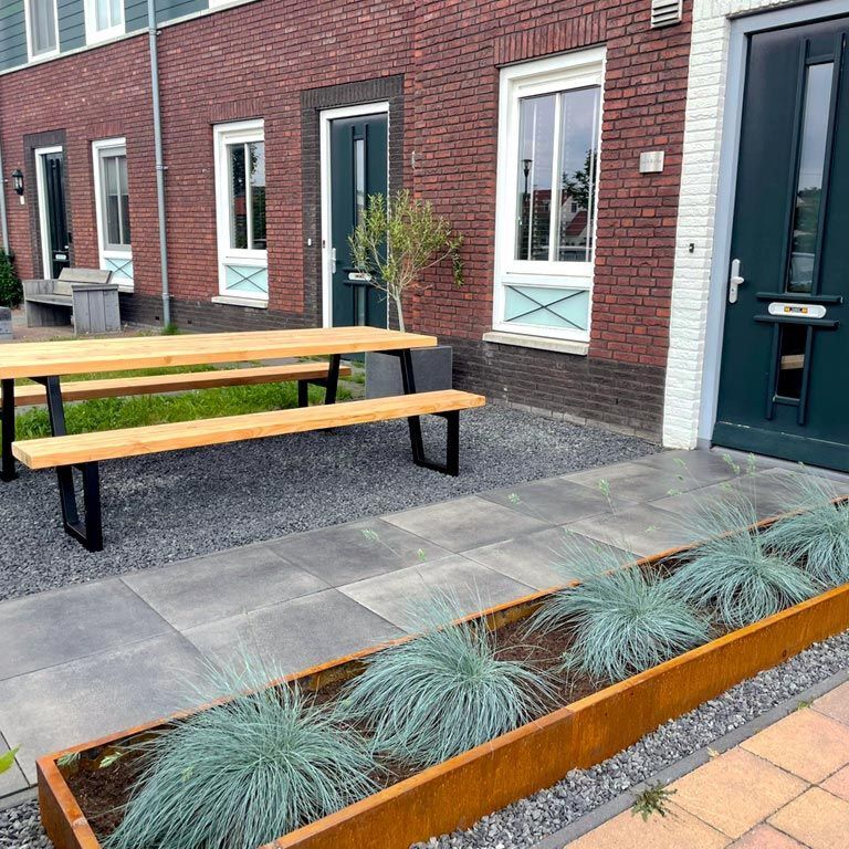 Corten acél szegély vastag 22 cm (hossza 240 cm)