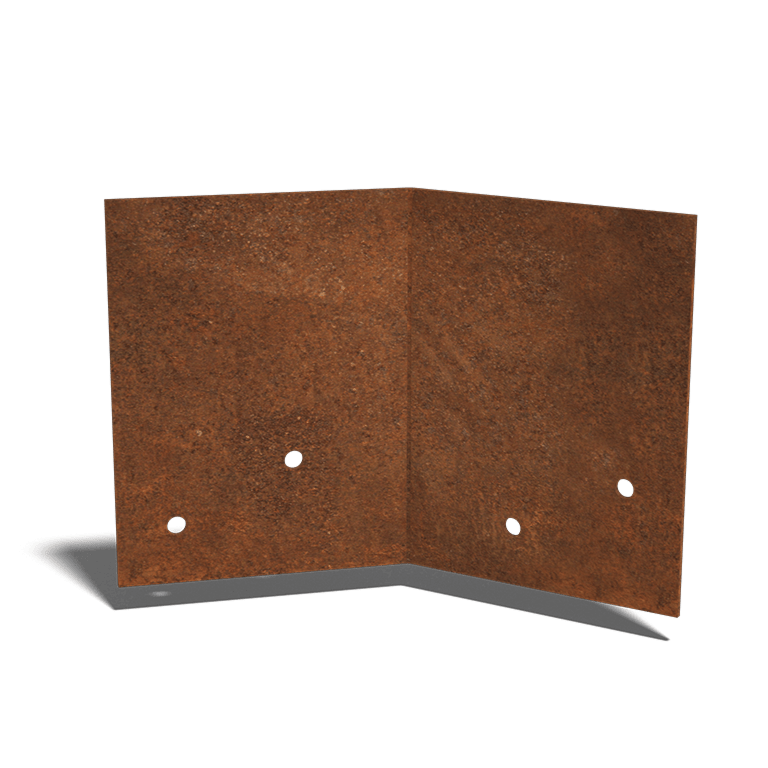 Csatlakozólemez corten acél 45º réteg 12 - 15 cm