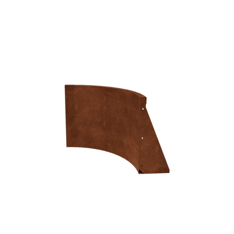 Corten acél támfal - Belső ív - 50 x 50 x 50 cm