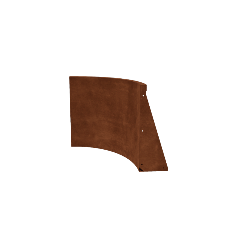 Corten acél támfal - Belső ív - 50 x 50 x 60 cm