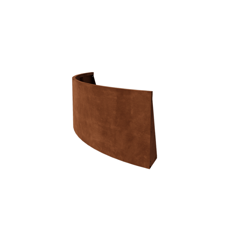 Corten acél támfal - Külső ív - 150 x 150 x 60 cm