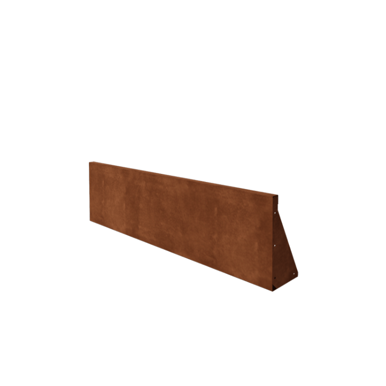 Corten acél támfal egyenes 150 cm (magasság 40 cm)