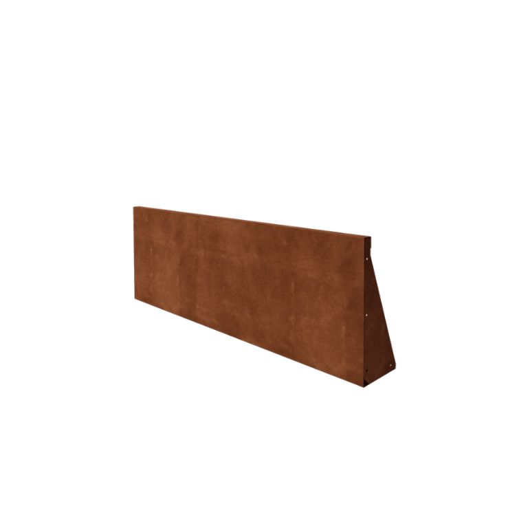 Corten acél támfal - Egyenes - 150 x 50 cm