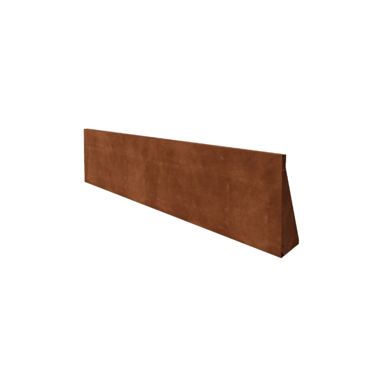 Corten acél támfal - Egyenes - 200 x 50 cm