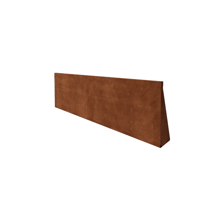 Corten acél támfal - Egyenes - 200 x 60 cm