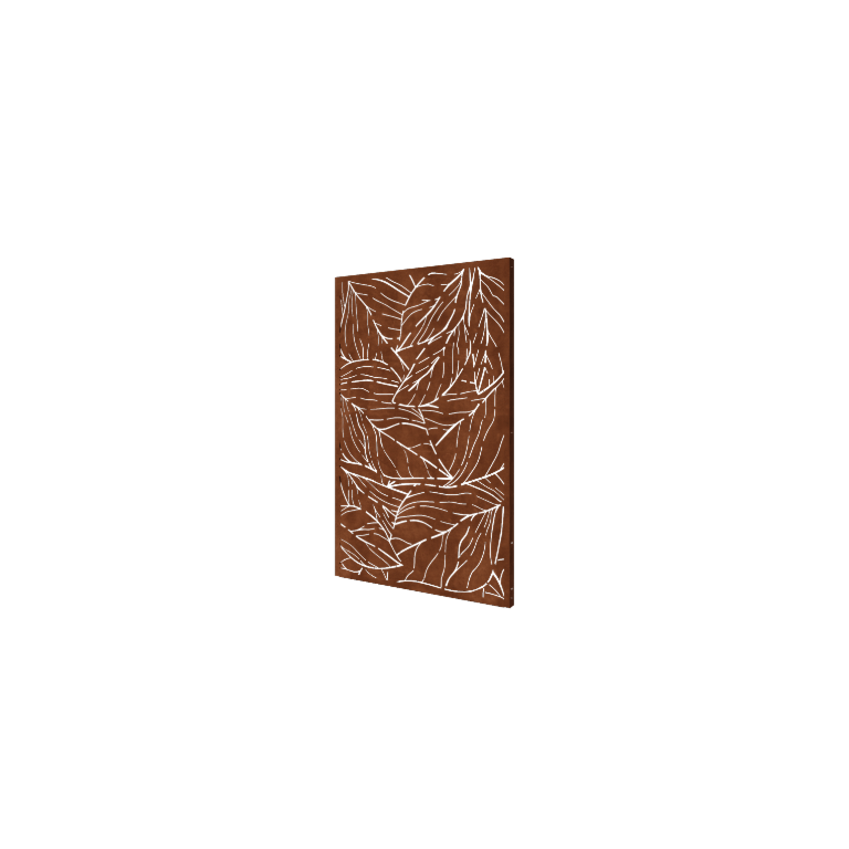Corten acél panel levelek 120 x 6 x 190 cm