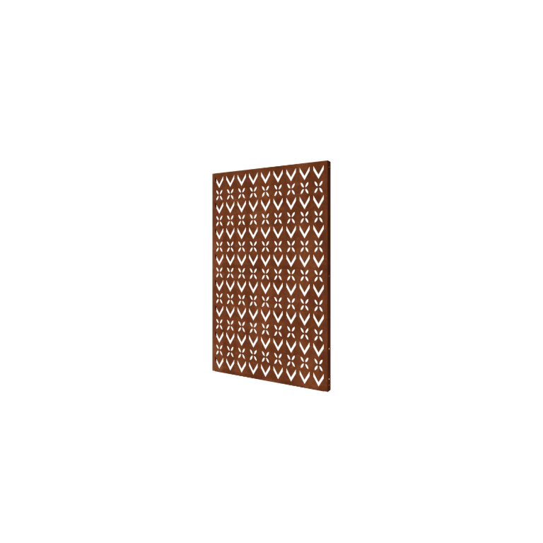 Corten acél panel tetőminta összetétel 1 120 x 6 x 190 cm