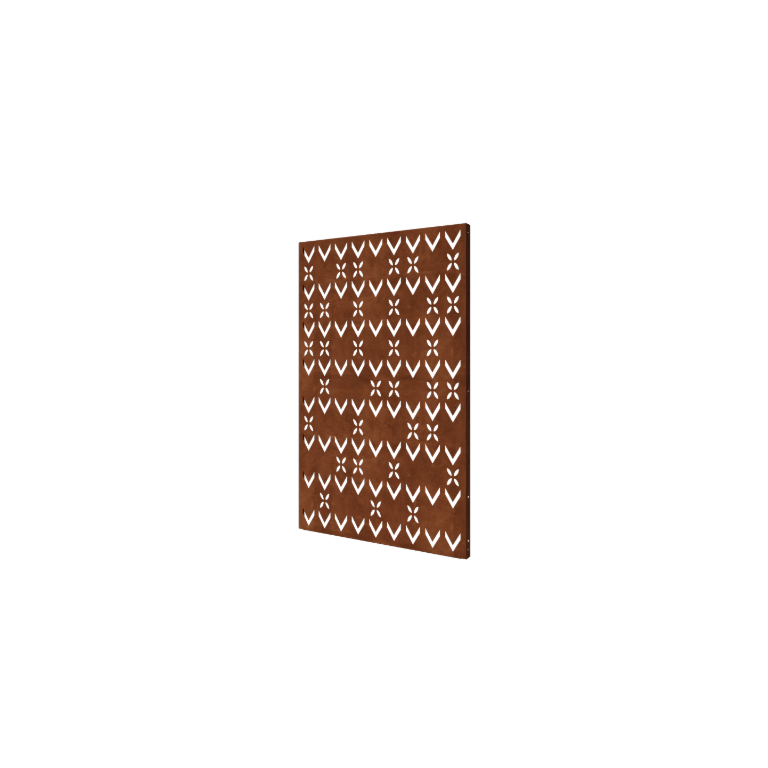 Corten acél panel tetőminta összetétel 3 120 x 6 x 190 cm