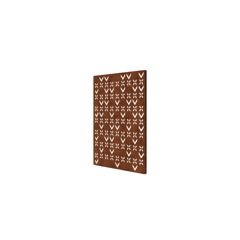 Corten acél panel tetőminta összetétel 5 120 x 6 x 190 cm