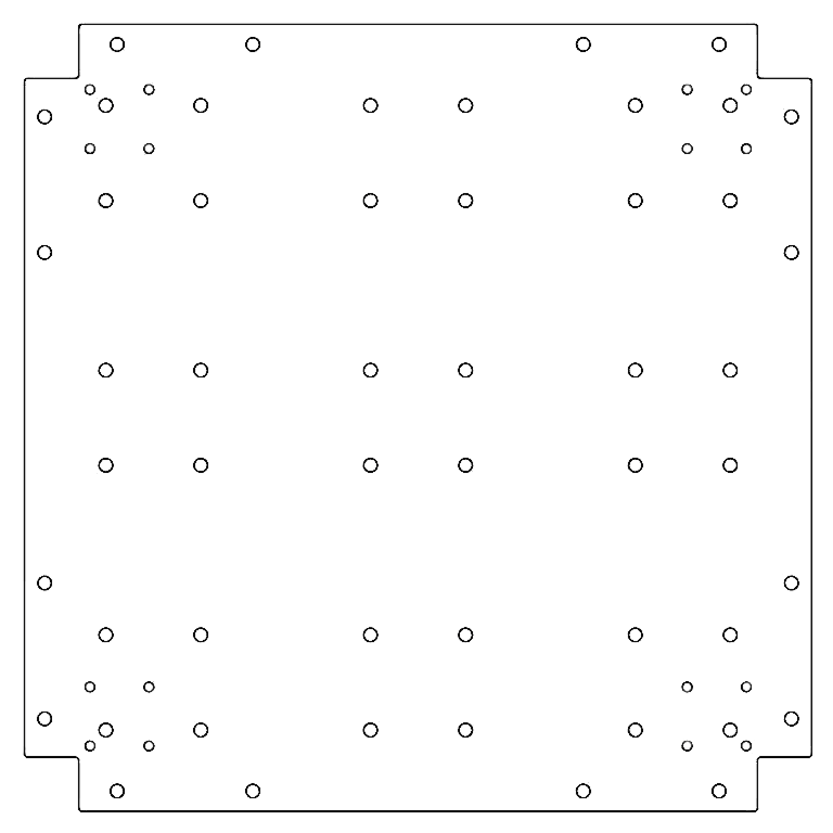 Alaplemez horganyzott acél 60 x 60 cm